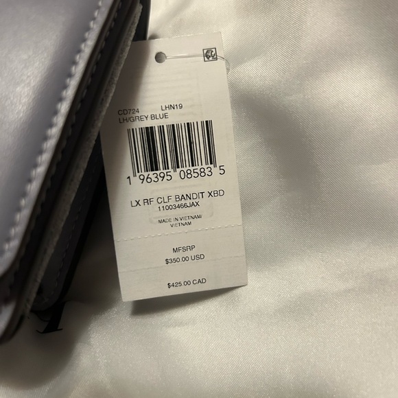 NWT Coach 1941 Bandit Crossbody in Silver / Grey Blue - Picture 3 of 14